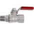 Кран шаровой латунный Giacomini R254DL хромированный, Ду8, Ру42, м/р, рычаг R254LX001 107-0375 1