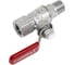 Кран шаровой латунный Giacomini R254DL хромированный, Ду8, Ру42, м/р, рычаг R254LX001 107-0375 3
