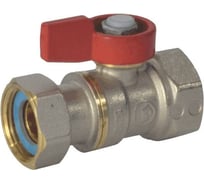 Кран шаровой латунный Giacomini никелированный, Ду20, Ру16, м/нак/г, флажок R251PX014 107-4885