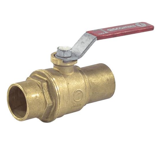 Кран шаровой медь Giacomini R258D Дн28, Ру35, п/пайку, рычаг R258Y006 007-0823 1