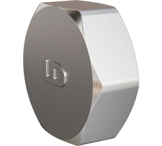 Заглушка LD Pride DN40 (1 1/2") ВР латунь, никель LD.67.504.40.1 1