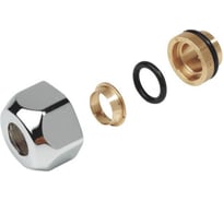 Соединитель латунный для медных труб Giacomini Дн16x15 обж/ВР, с базой 16 мм T178CX016 129-5624