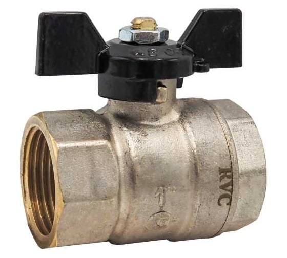 Кран шаровой Rvc Rvc 15, 1/2" гг бабочка 17353