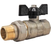Кран шаровой Rvc 15 1/2" гш американка бабочка 17384