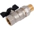 Кран шаровой Rvc 15 1/2" гш американка бабочка 17384 1