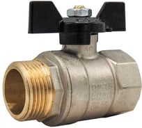 Кран шаровой Rvc 15 1/2" гш бабочка 17385