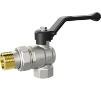 Шаровой кран LD лат Pride нк Ду15 Ру40 м/амер угловой, рычаг 47.207.15 109-0505