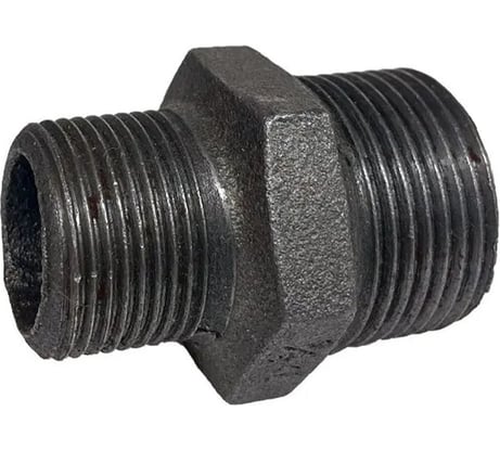 Ниппель переходной Fittex PLUS чугун, Ду25x15, 1"х1/2" НР 127-3500