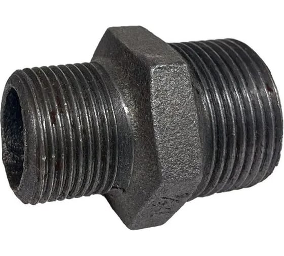 Ниппель переходной Fittex PLUS чугун, Ду25x15, 1"х1/2" НР 127-3500 1