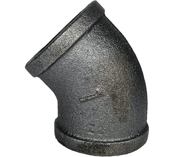 Угольник Fittex PLUS чугун, 45 градусов, Ду32, 1 1/4" м/м 128-6273