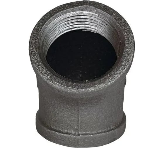 Угольник Fittex PLUS чугун, 45 градусов, Ду32, 1 1/4" м/м 128-6273