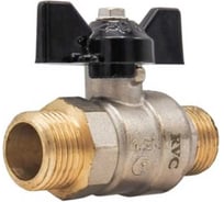 Кран шаровой Rvc Ду15 мм, 1/2" шш, бабочка 17387