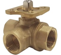 Трехходовой шаровой кран TECHNO 3015D латунный, под привод, DN15, G1/2, КVS 10 640315-4