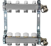 Коллекторная группа из нержавеющей стали COLSYS 805R 4 выхода, с отсечными, термостатическими и дренажными клапанами 1805R22504