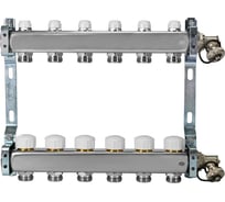 Коллекторная группа из нержавеющей стали COLSYS 805R 6 выходов, с отсечными, термостатическими и дренажными клапанами 1805R22506