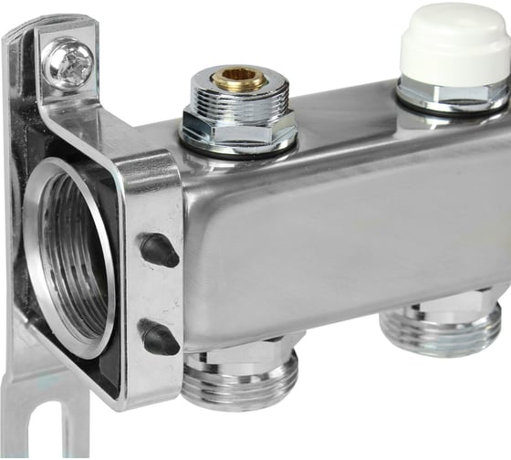 Коллекторная группа из нержавеющей стали COLSYS 805 13 выходов, с отсечными и термостатическими клапанами 180522513