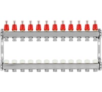 Коллекторная группа из нержавеющей стали COLSYS 804 12 выходов, с расходомерами и термостатическими клапанами 180422512
