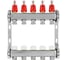 Коллекторная группа из нержавеющей стали COLSYS 804 5 выходов, с расходомерами и термостатическими клапанами 1