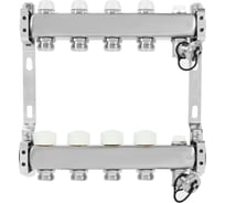 Коллекторная группа из нержавеющей стали COLSYS 803 4 выхода, с отсечными, термостатическими и дренажными клапанами и воздухоотводчиками 180322504