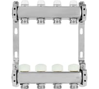 Коллекторная группа из нержавеющей стали COLSYS 805 4 выхода, с отсечными и термостатическими клапанами 180522504