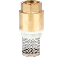 Обратный клапан DORON латунь, 1/2", с пластиковым штоком с сеточкой 8430