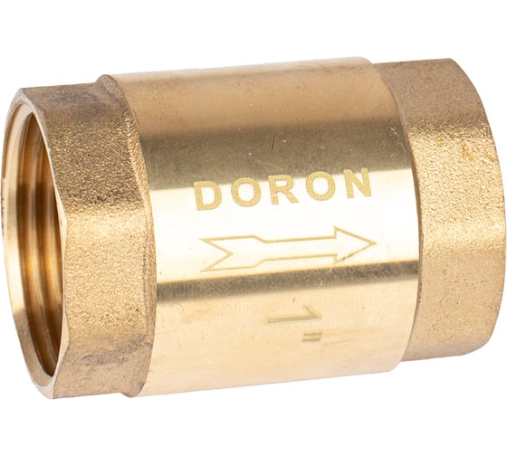 Обратный клапан DORON латунь, 1", с пластиковым штоком 8429