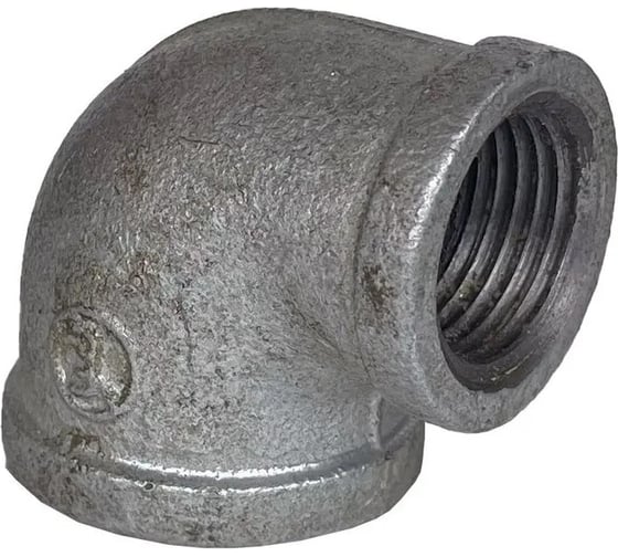 Угольник переходной Fittex PLUS, чугун оцинкованный, Ду25x20, 1"х3/4" м/м 127-3579