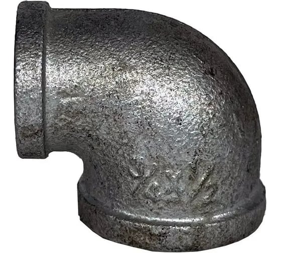 Угольник переходной Fittex PLUS, чугун оцинкованный, Ду25x20, 1"х3/4" м/м 127-3579
