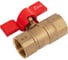 Кран шаровой Doron 1/2" В-В бабочка гайка-гайка (20/200) 8417 3