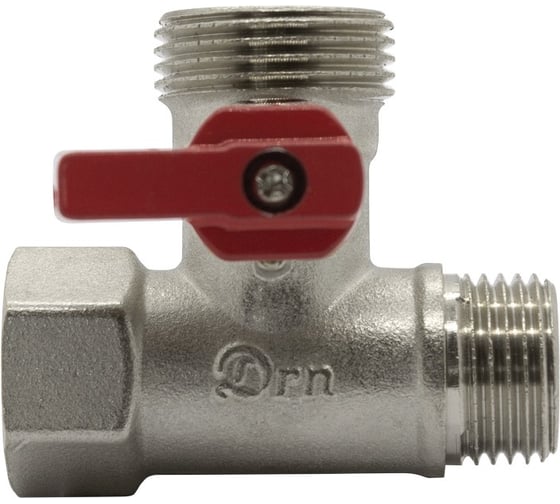 Кран 3-х проходной шаровой Doron 1/2г х 1/2ш х 3/4ш ДСМА (10/100) 8400