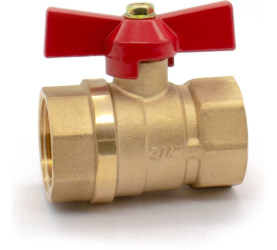 Кран шаровой Doron 3/4" В-В бабочка гайка-гайка (5/140) 8418