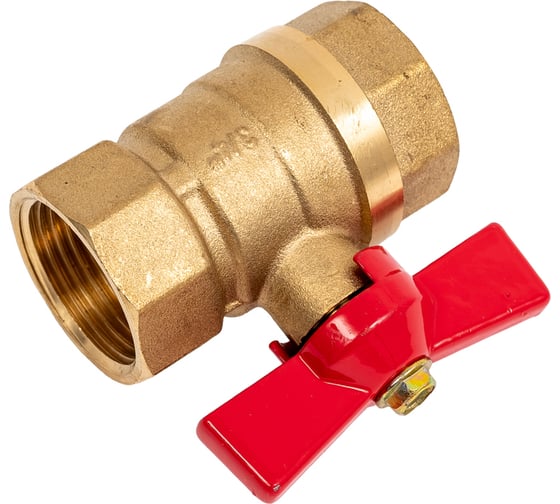 Кран шаровой Doron 3/4" В-В бабочка гайка-гайка (5/140) 8418