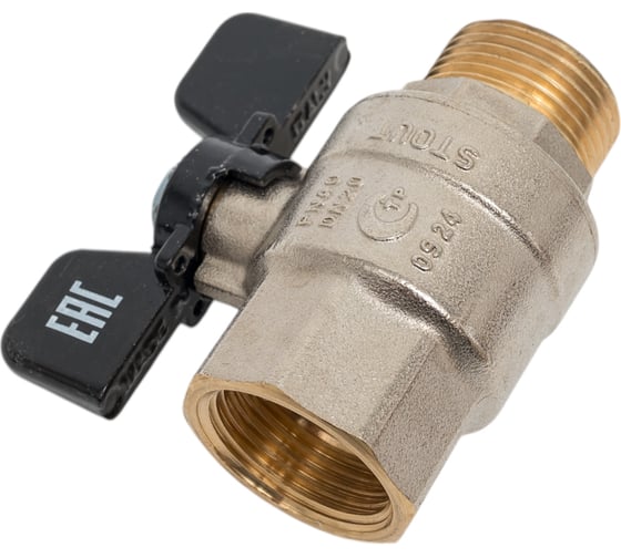 Кран шаровой полнопроходной STOUT, ВР/НР, ручка бабочка 3/4 SVB-0004-200020 RG00938T5RJ3PO