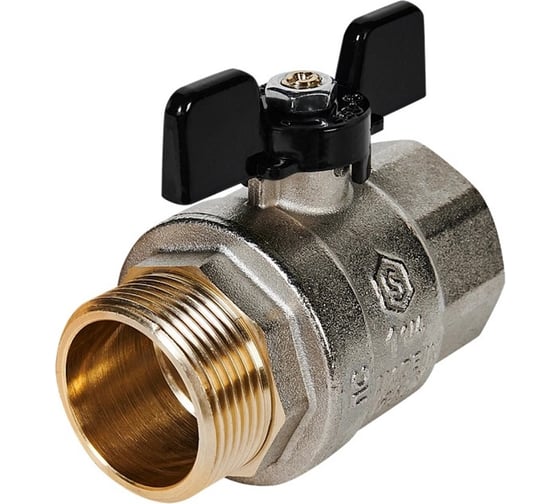 Кран шаровой полнопроходной STOUT, ВР/НР, ручка рычаг 1 1/2" SVB-0003-200040 RG00938T5RH19E 1