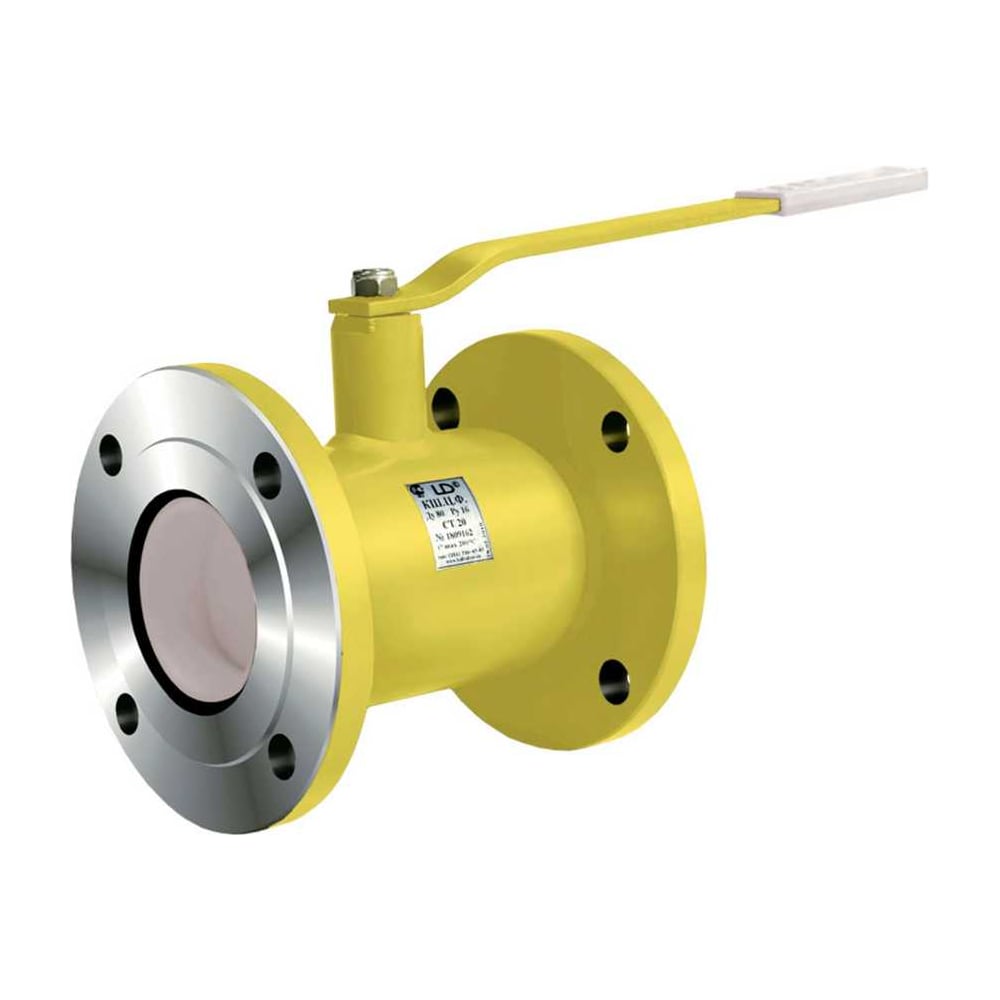 Кран шаровой газовый LD КШ.Ц.Ф Ду100 Ру16 сталь, фланцевый GAS.100/080 ...