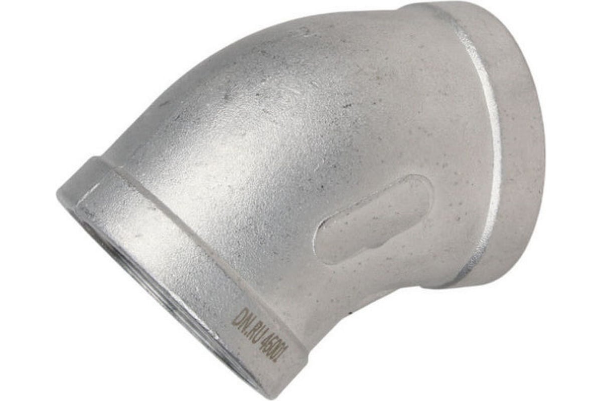 Отвод (полуотвод) DN.ru 316 Вр/Вр 2" Ду50 Ру16 45 резьбовой ...