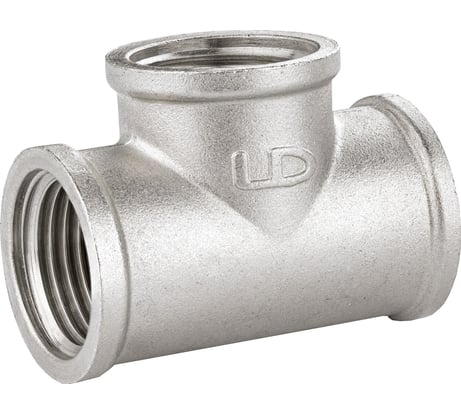 Тройник LD Ду15 м/м никель .67.514.15 129-8128