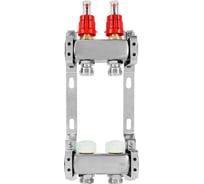 Коллекторная группа из нержавеющей стали COLSYS 804 2 выхода, с расходомерами и термостатическими клапанами 180422502