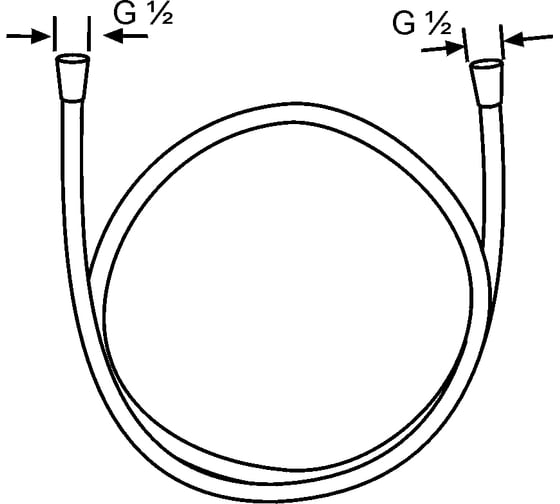 Шланг KLUDI Suparaflex 1.25 м, белый KL6107191-00