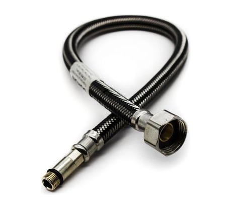 Подводка для смесителя Doron с оплетением из нержавейки и фибро-нейлона, 1/2", М10, 80 см, длинная 014454