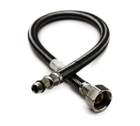 Подводка для смесителя Doron с оплетением из нержавейки и фибро-нейлона, 1/2, М10, 60 см, короткая 014452