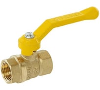 Кран шаровый латунный ГАЛЛОП газ Станд 220 Ду20, Ру40 м/м, рычаг 115024 109-1212