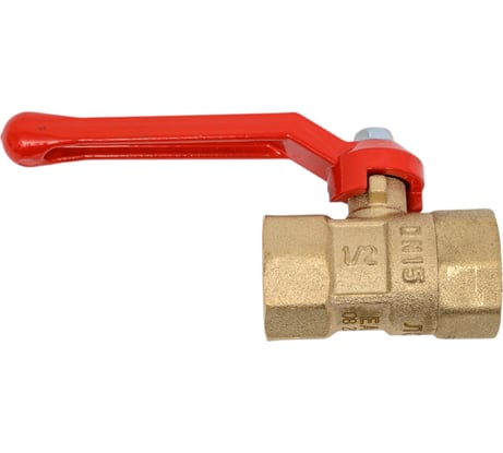 Кран шаровый латунный ГАЛЛОП ПРАКТИК 120 Ду15, Ру16 м/м, рычаг 103266 107-6801