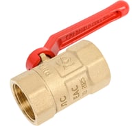 Кран шаровый латунный ГАЛЛОП ПРАКТИК 120 Ду20, Ру16 м/м, рычаг 103269 107-6802