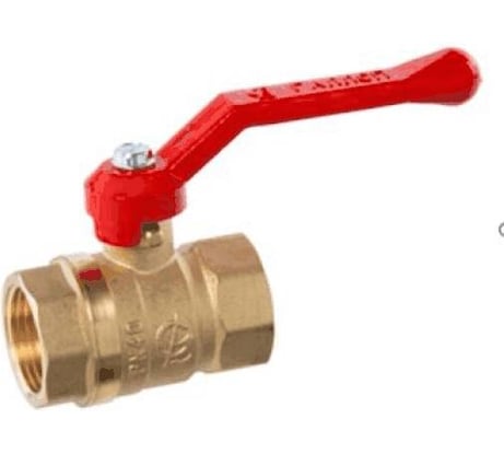 Кран шаровый латунный ГАЛЛОП Станд 220 Ду20, Ру40 м/м, рычаг 107182 109-0891