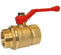 Кран шаровый латунный ГАЛЛОП Станд 221 Ду15, Ру40 м/р, рычаг 107152 109-1210