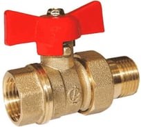 Кран шаровый латунный ГАЛЛОП Станд 232 Ду15, Ру40 м/амер, бабочка 107167 109-1215