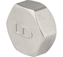 Заглушка латунная LD Ду40 ВР никель .67.504.40 129-8904