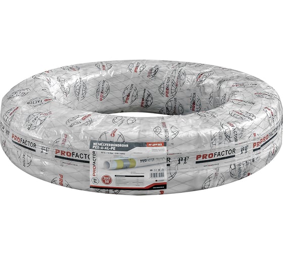 Труба металлопластиковая PROFACTOR PEX-A-AL-PE б/ш O32 х 3мм, бухта 50 м PF APP 503