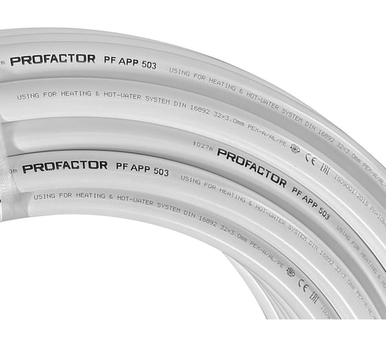 Труба металлопластиковая PROFACTOR PEX-A-AL-PE б/ш O32 х 3мм, бухта 50 м PF APP 503